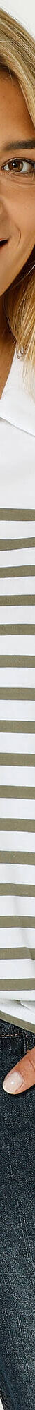 Polo rayé maille jersey (kaki / blanc cassé) Polo rayé maille jersey (kaki / blanc cassé)